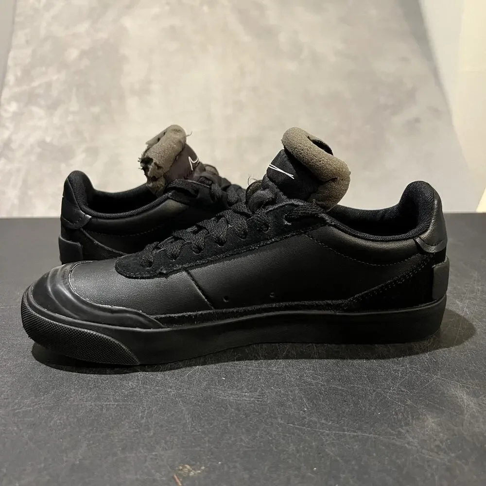 Nike Drop-Type N.354 Shoes Youth Size 5.5Y Black Low Top Leather Suede Casual